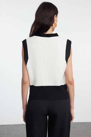 Mouwloos Vest - Ecru