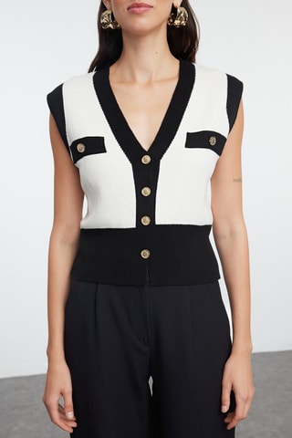 Mouwloos Vest - Ecru