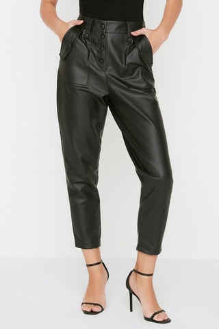 Leren Broek zwart