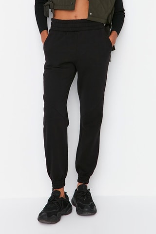 Joggingbroek Hoge Taille Zwart