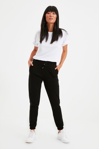 Joggingbroek Hoge Taille Zwart