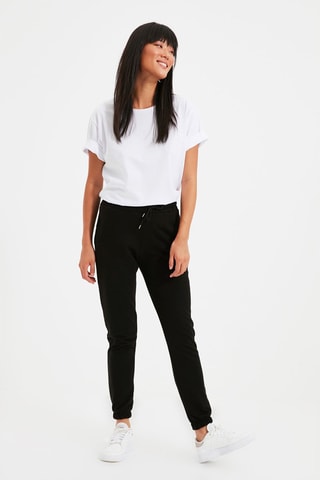 Joggingbroek Hoge Taille Zwart