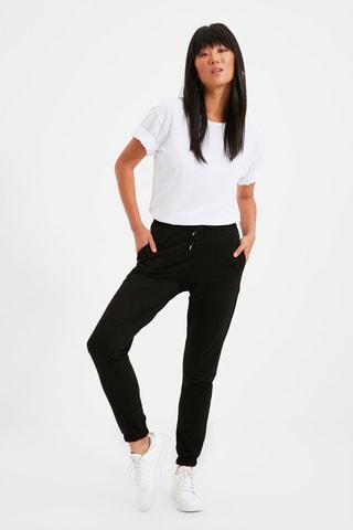 Joggingbroek Hoge Taille Zwart