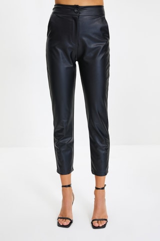 7/8 Rechte Broek Zwart