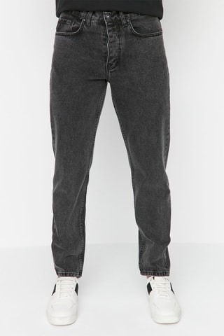Rechte Jeans Antraciet