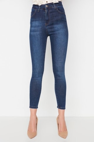 Jeans Hoge Taille - Blauw