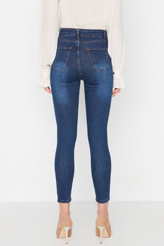 Jeans Hoge Taille - Blauw