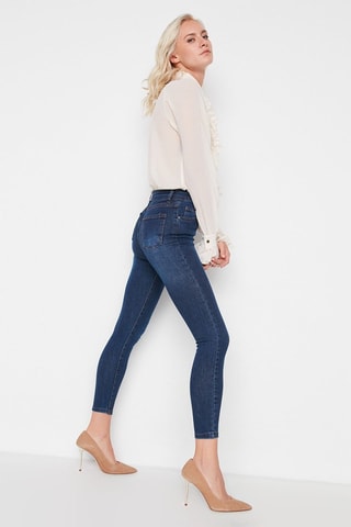 Jeans Hoge Taille - Blauw