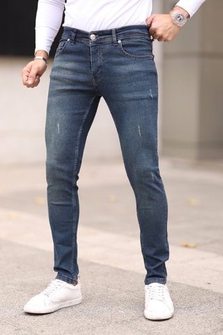 Skinny Jeans - Marineblauw