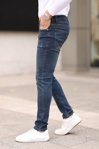 Skinny Jeans - Marineblauw