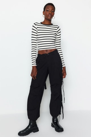 Crop top Zwart en Wit