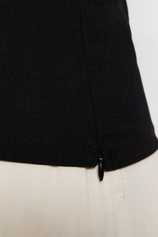 Strapless Top - 
Zwart