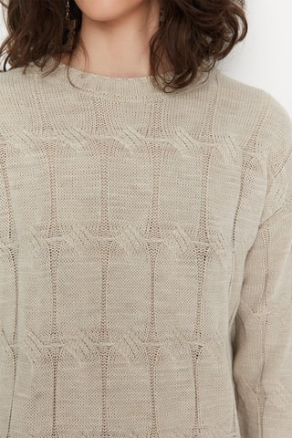 Trui-jurk Beige