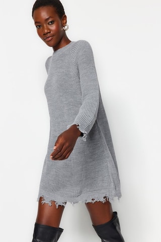 Trui-jurk - Grijs