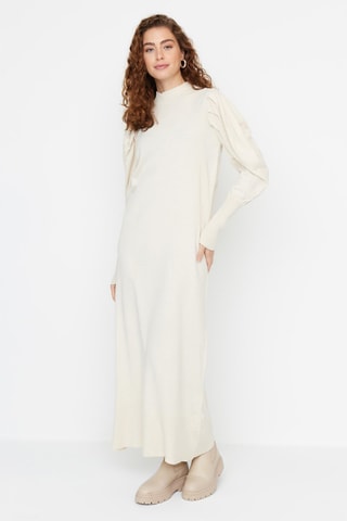 Trui-jurk Beige