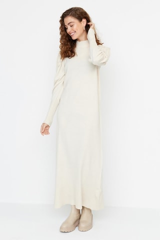 Trui-jurk Beige