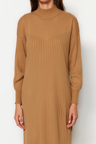 Trui-jurk Camel