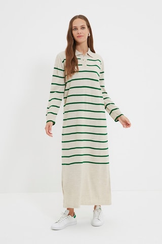 Polo-jurk Beige