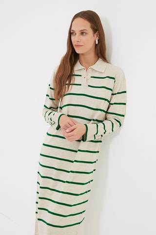 Polo-jurk Beige