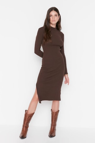 Trui-jurk Bruin