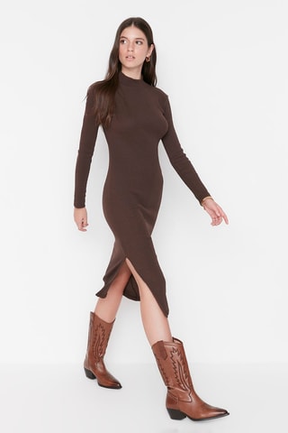 Trui-jurk Bruin