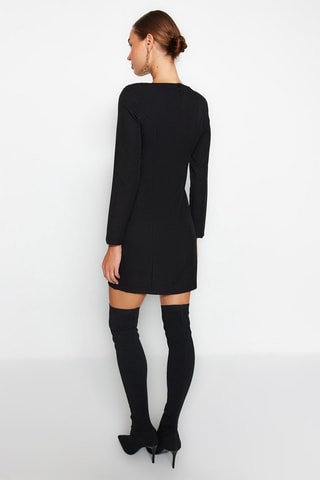 Blouse-jurk - Zwart