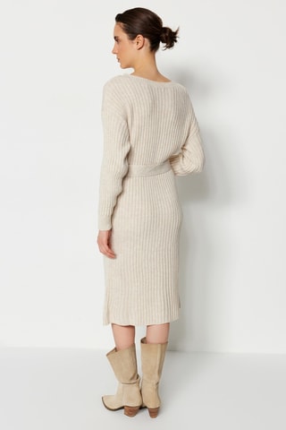Trui-jurk Beige