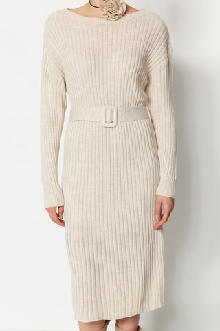 Trui-jurk Beige