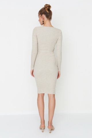 Trui-jurk Beige