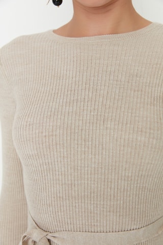 Trui-jurk Beige