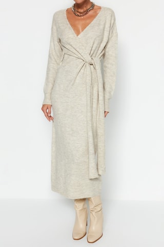 Trui-jurk Gemêleerd Beige