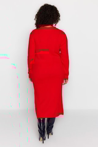 Trui-jurk Rood