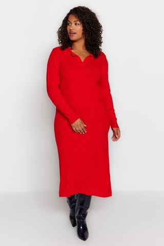 Trui-jurk Rood
