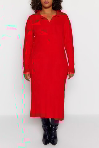 Trui-jurk Rood