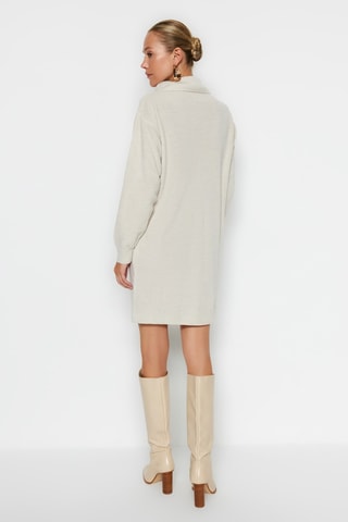 Trui-jurk Beige