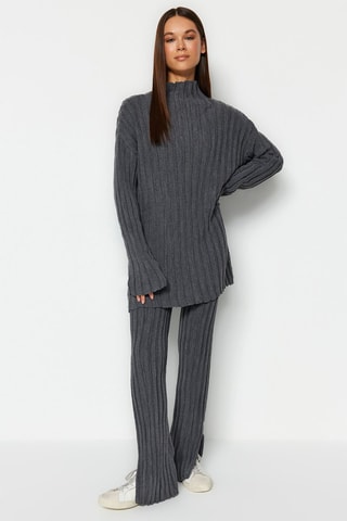 Tuniek en Rechte Broek Antraciet