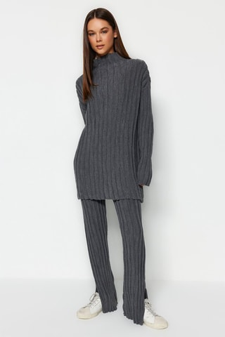 Tuniek en Rechte Broek Antraciet