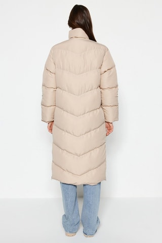 Gewatteerde Jas Beige
