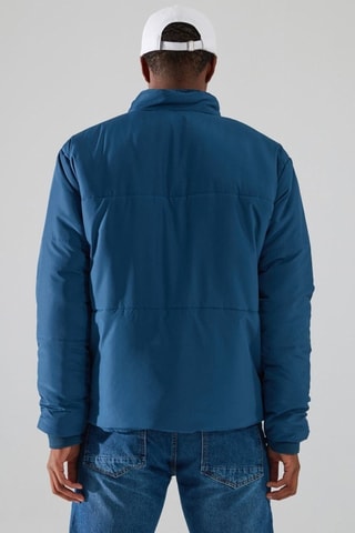 Doorgestikte Jas Regular - Blauw 