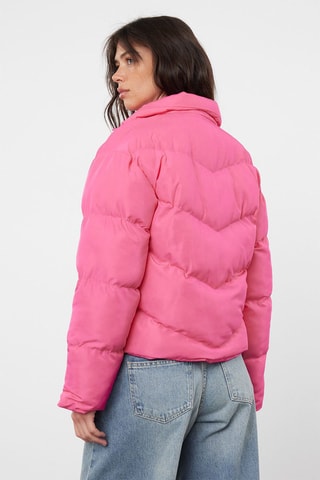 Gewatteerde Jas Regular - Fuchsia