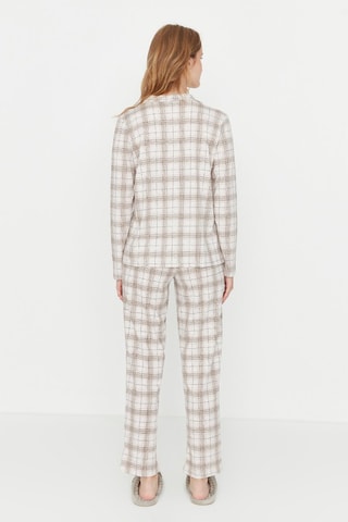 Pyjama Wit en Beige