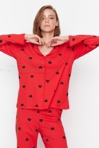 Pyjama Rood en Zwart