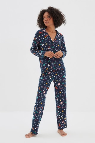 Pyjama   Marineblauw