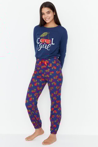 Pyjama - Marineblauw en Rood