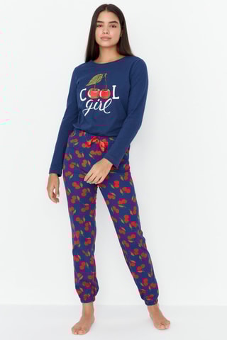 Pyjama - Marineblauw en Rood