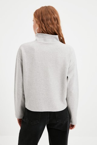 Sweater Gemêleerd Lichtgrijs