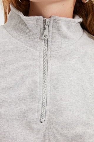 Sweater Gemêleerd Lichtgrijs