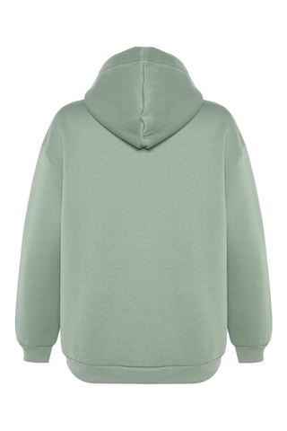 Sweater Relaxed met Capuchon - Groen