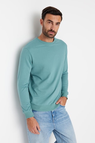 Sweater Gemêleerd Turquoise