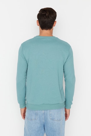 Sweater Gemêleerd Turquoise